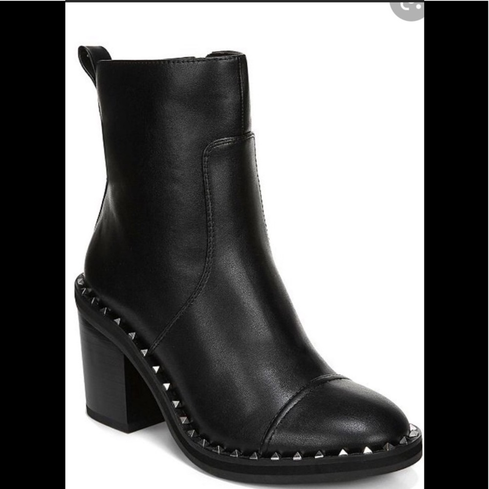 Sam Edelman Circus Frazz Black Studded Boots Size 8